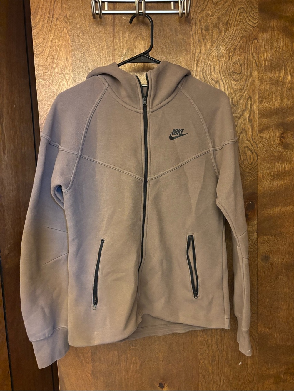 Nike tech Men’s Full-Zip Performance Hoodie Jacket in Brown
